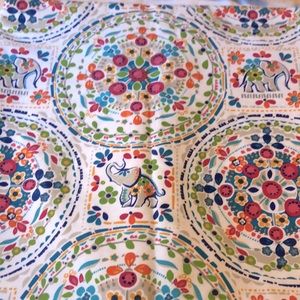 Cynthia Rowley Multi Color Elephant Shower Curtain like New